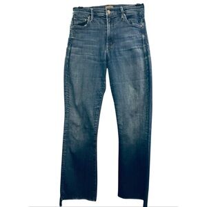 Mother Denim Size 28 Insider Crop Step Frey Crushing It Jeans
